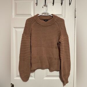 Brown knit sweater